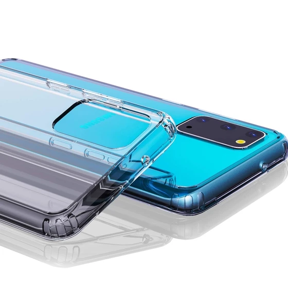 Buff Galaxy S20 ile Uyumlu Air Hybrid Kılıf Crystal Clear - 3