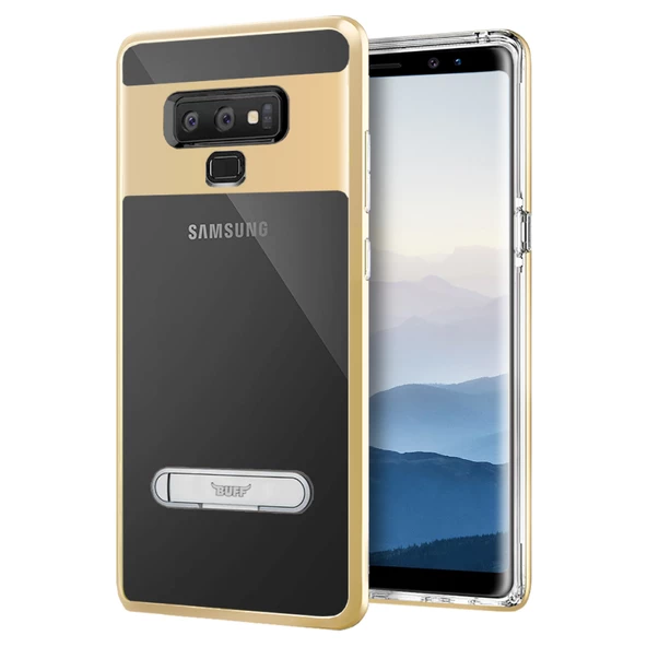 Buff Galaxy Note 9 ile Uyumlu Air Bumper Kılıf Gold