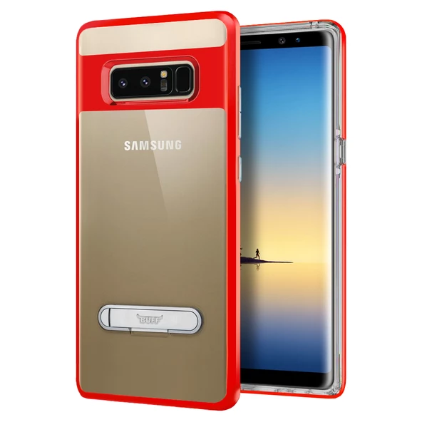 Buff Galaxy Note 8 ile Uyumlu Air Bumper Kılıf Red ürün görseli 1