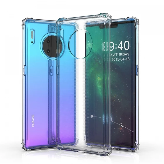 Blogy Mate 30 Pro ile Uyumlu Crystal Fit Kılıf Crystal Clear - 2
