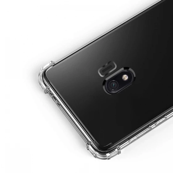 Blogy Galaxy J4 ile Uyumlu Crystal Fit Kılıf Crystal Clear - 3