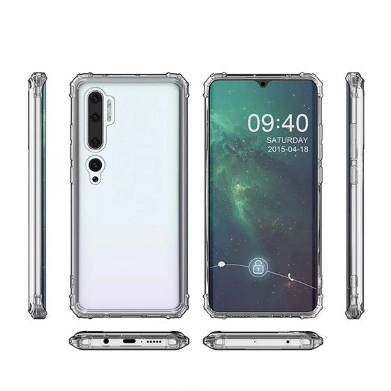 Blogy Note 10 ile Uyumlu Crystal Fit Kılıf Crystal Clear - 4