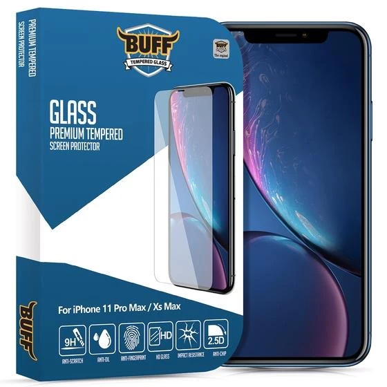 Buff iPhone 11 Pro Max / XS Max ile Uyumlu Glass Ekran Koruyucu