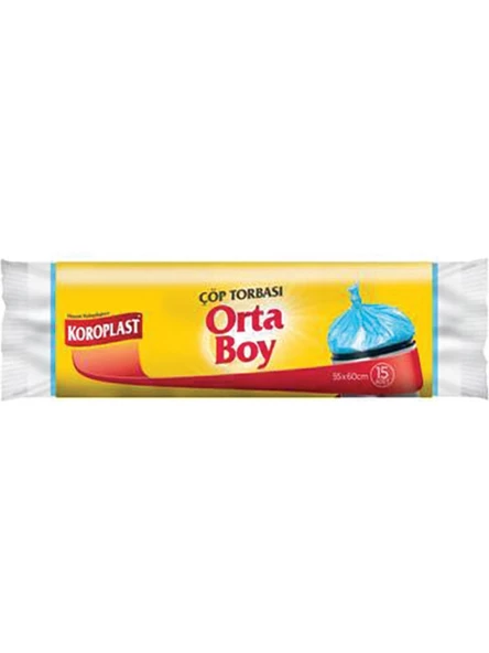 Koroplast Çöp Poşeti Orta Boy Mavi 15 Li 55 x 60 Cm x 4 Paket - 2