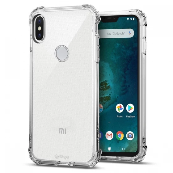Blogy MI A2 Lite ile Uyumlu Crystal Fit Kılıf Crystal Clear - 1