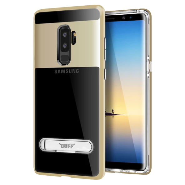 Buff Galaxy S9 Plus ile Uyumlu Air Bumper Kılıf Gold