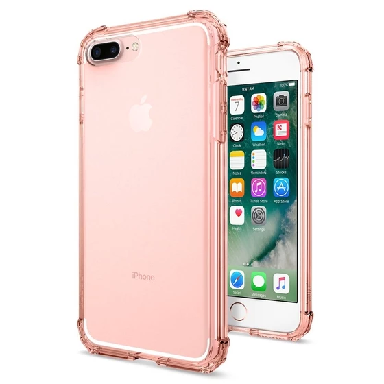 Buff iPhone 8 Plus / 7 Plus ile Uyumlu No1 Kılıf Rose Gold - 1