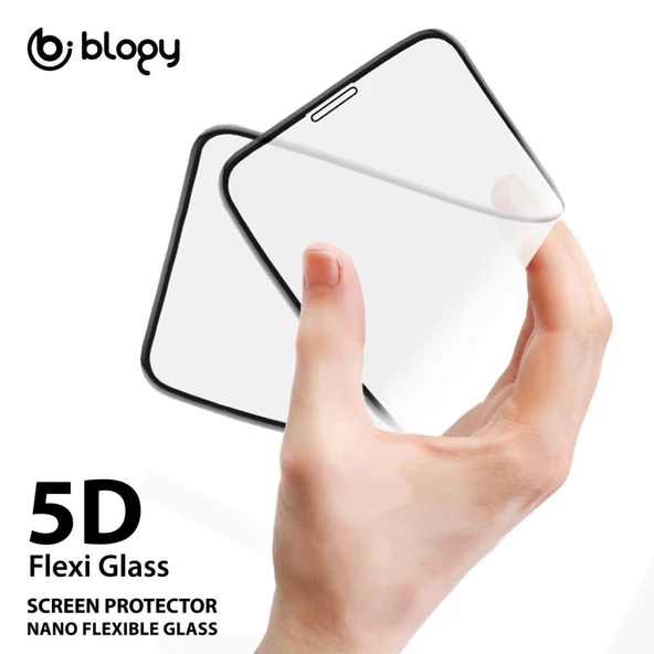 Blogy iPhone 12 / 12 Pro ile Uyumlu Flexi 5D Ekran Koruyucu - 3