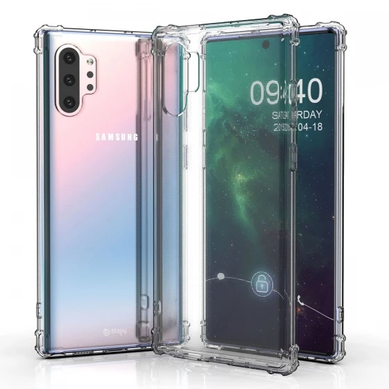 Blogy Galaxy Note 10 Plus ile Uyumlu Crystal Fit Kılıf Crystal Clear - 3