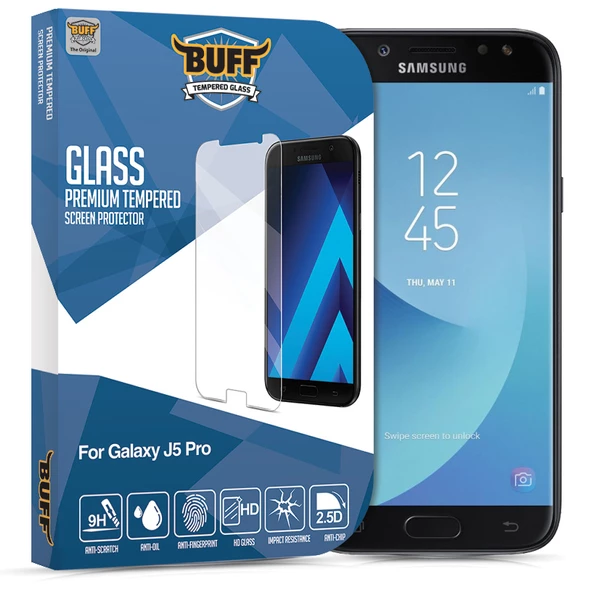 Buff Glass Galaxy J5 Pro ile Uyumlu Ekran Koruyucu Cam - 1