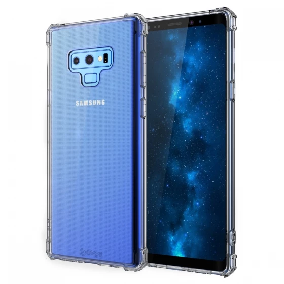 Blogy Galaxy Note 9 ile Uyumlu Crystal Fit Kılıf Smoke Black - 1