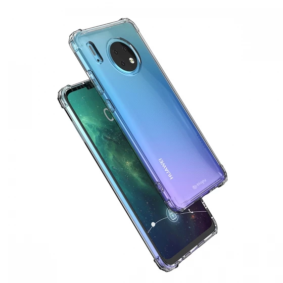 Blogy Mate 30 ile Uyumlu Crystal Fit Kılıf Crystal Clear - 3