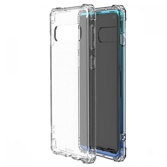 Blogy Galaxy S10 ile Uyumlu Crystal Fit Kılıf Crystal Clear - 3