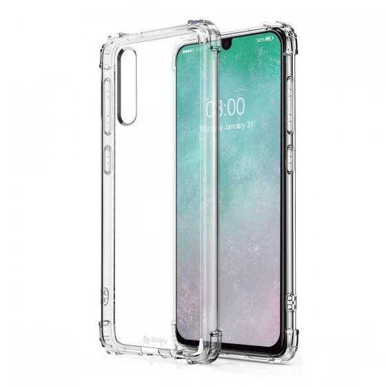 Blogy Galaxy A50 ile Uyumlu Crystal Fit Kılıf Crystal Clear - 1