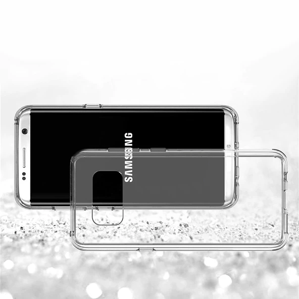 Buff Galaxy S8 Plus ile Uyumlu Air Hybrid Kılıf Crystall Clear - 5