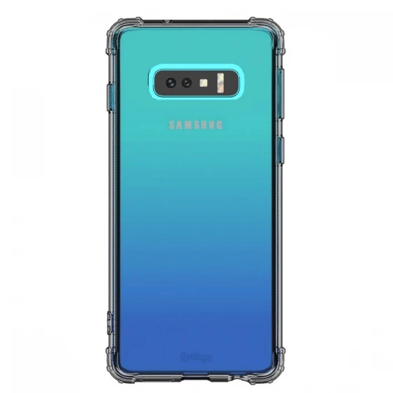Blogy Galaxy S10e ile Uyumlu Crystal Fit Kılıf Smoke Black - 1