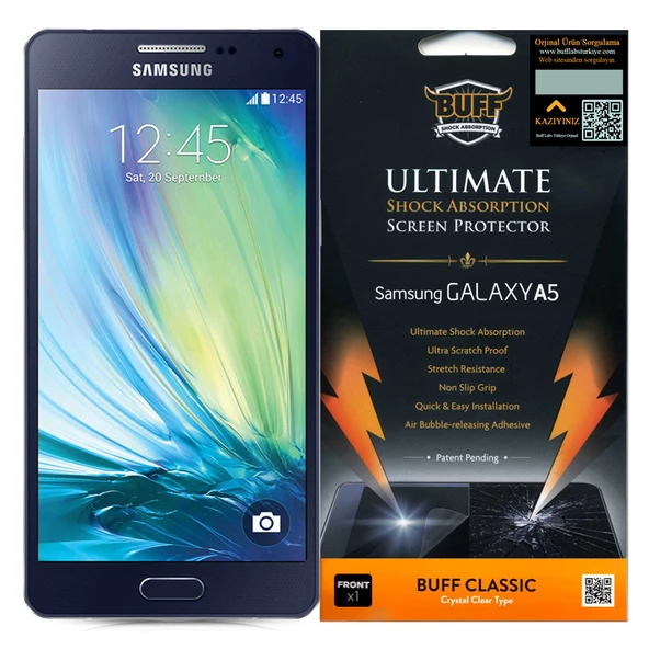 Buff Galaxy A5 ile Uyumlu Darbe Emici Ekran Koruyucu Film - 1