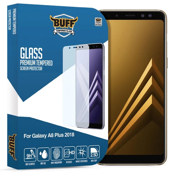 Buff Glass Galaxy A8 Plus 2018 ile Uyumlu Eran Koruyucu Cam - 1