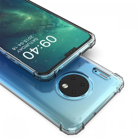 Blogy Mate 30 ile Uyumlu Crystal Fit Kılıf Crystal Clear - 4