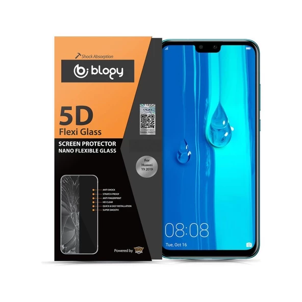 Blogy Y9 2019 ile Uyumlu Flexi 5D Ekran Koruyucu - 2