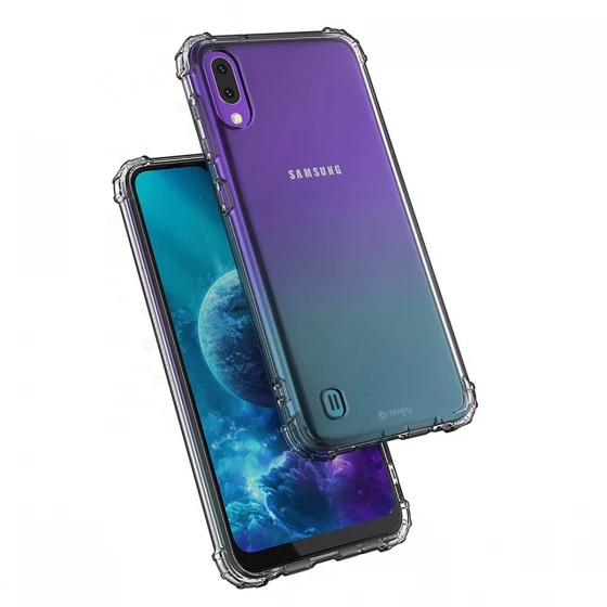 Blogy Galaxy A10 / M10 ile Uyumlu Crystal Fit Kılıf Smoke Black ürün görseli