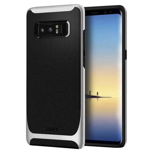 Buff Galaxy Note 8 ile Uyumlu New Armor Kılıf Silver ürün görseli 1