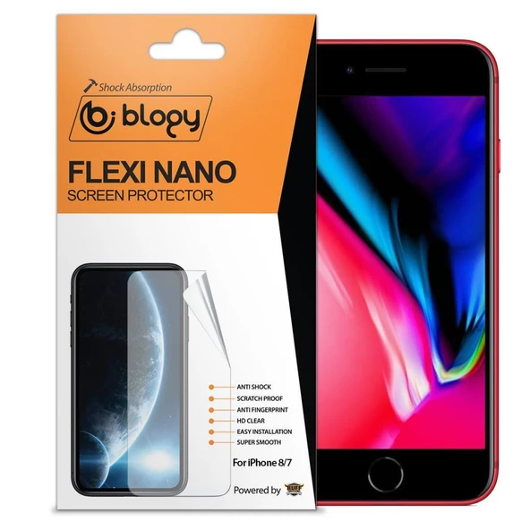 Blogy iPhone 8 / 7 ile Uyumlu Flexi Nano Ekran Koruyucu - 2