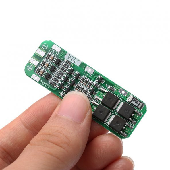 18650 ve 26650 Piller için Korumalı 3 pil kapasiteli Şarj Devresi - 3
