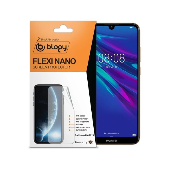 Blogy Y6 2019 ile Uyumlu Flexi Nano Ekran Koruyucu - 2