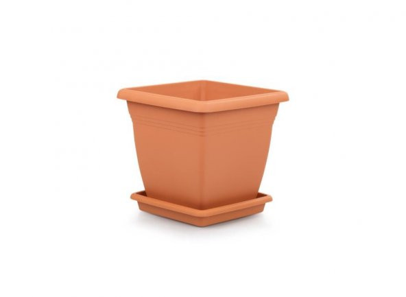 Omnipazar SO-VK01 Villa Kare Tabaklı Saksı 4.6 lt No 1 - 2