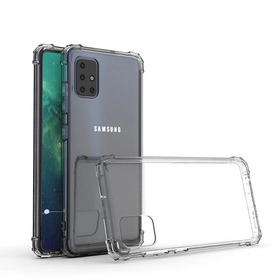 Blogy Galaxy A51 ile Uyumlu Crystal Fit Kılıf Crystal Clear - 2