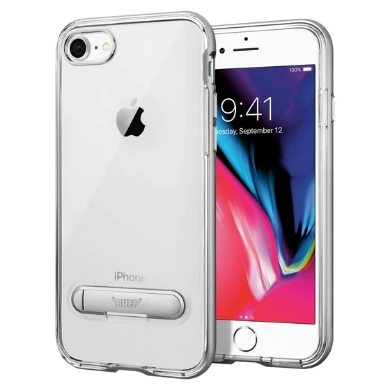 Buff iPhone 8/7 ile Uyumlu Air Bumper Kılıf Silver ürün görseli 1