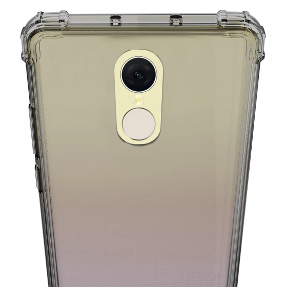 Blogy Red MI 5 Plus ile Uyumlu Crystal Fit Kılıf Smoke Black - 2