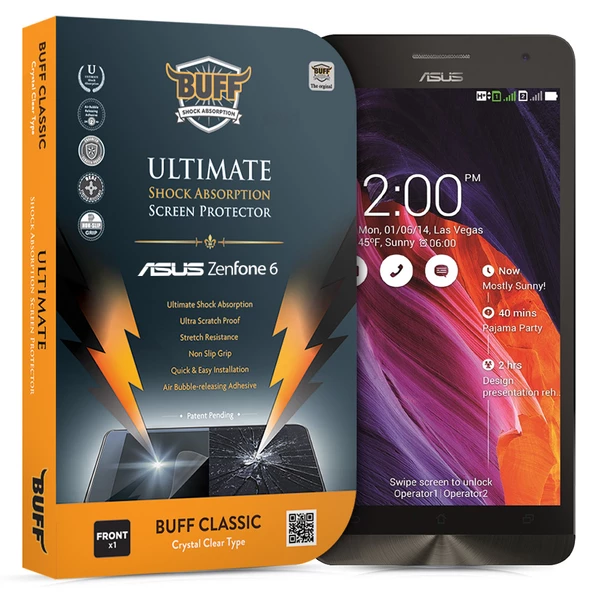 Buff Zenfone 6 ile Uyumlu Darbe Emici Ekran Koruyucu Film ürün görseli