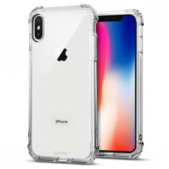 Blogy iPhone X / Xs ile Uyumlu Crystal Fit Kılıf Crystal Clear - 1