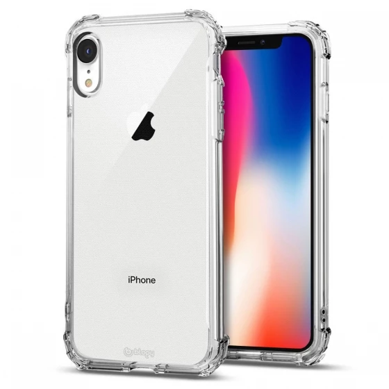 Blogy iPhone XR ile Uyumlu Crystal Fit Kılıf Crystal Clear - 1