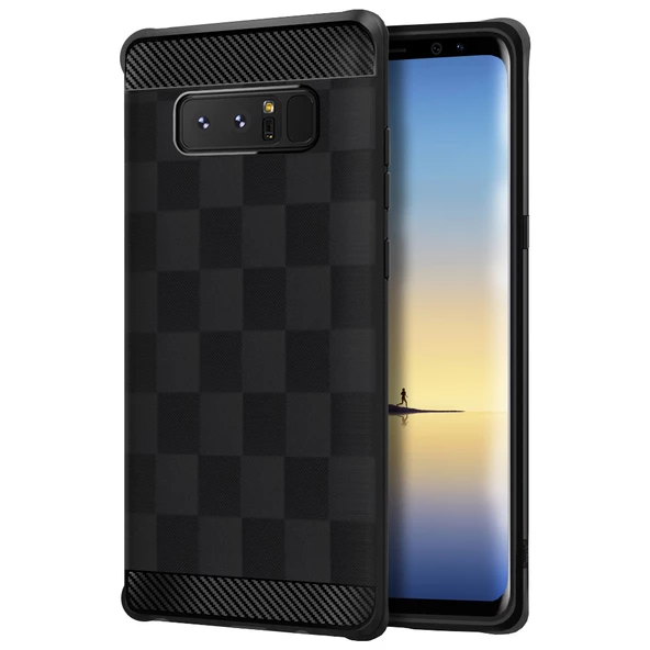 Buff Galaxy Note 8 ile Uyumlu Black Armor Kılıf
