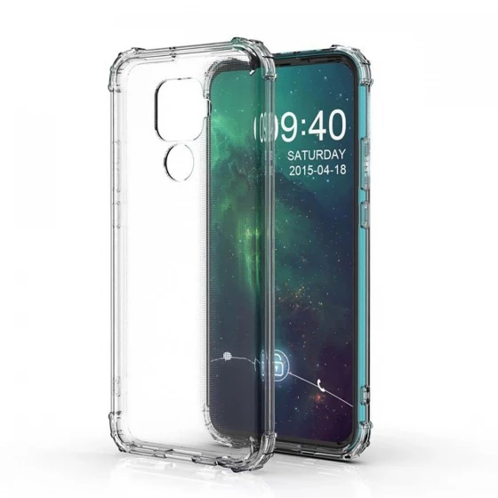 Blogy Mate 30 Lite ile Uyumlu Crystal Fit Kılıf Crystal Clear - 1