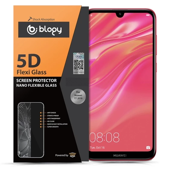 Blogy Y7 2019 ile Uyumlu Flexi 5D Ekran Koruyucu - 2