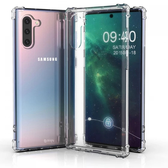 Blogy Galaxy Note 10 ile Uyumlu Crystal Fit Kılıf Crystal Clear - 3