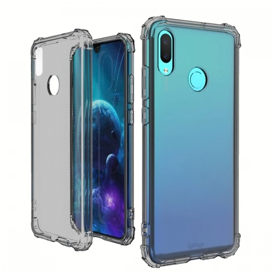 Blogy P Smart 2019 ile Uyumlu Crystal Fit Kılıf Smoke Black - 1