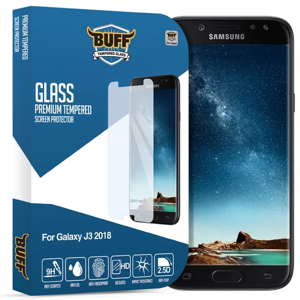 Buff Glass Galaxy J3 2018 ile Uyumlu Ekran Koruyucu Cam - 1