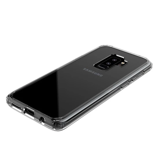 Buff Galaxy S9 Plus ile Uyumlu Air Hybrid Kılıf Crystal Clear - 3