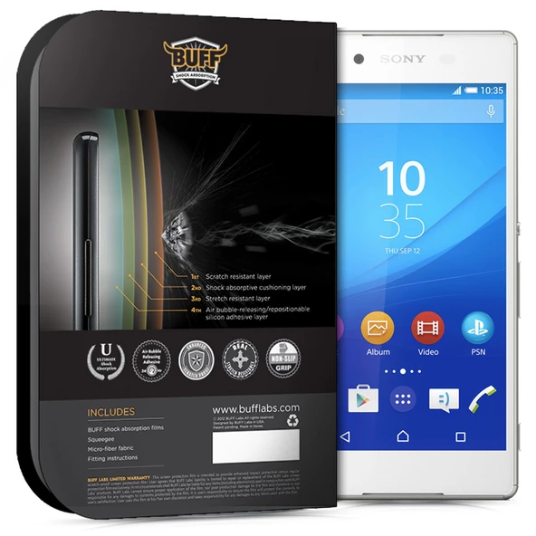 Buff Xperia Z3+/Z4 ile Uyumlu Darbe Emici Film - Resim 2