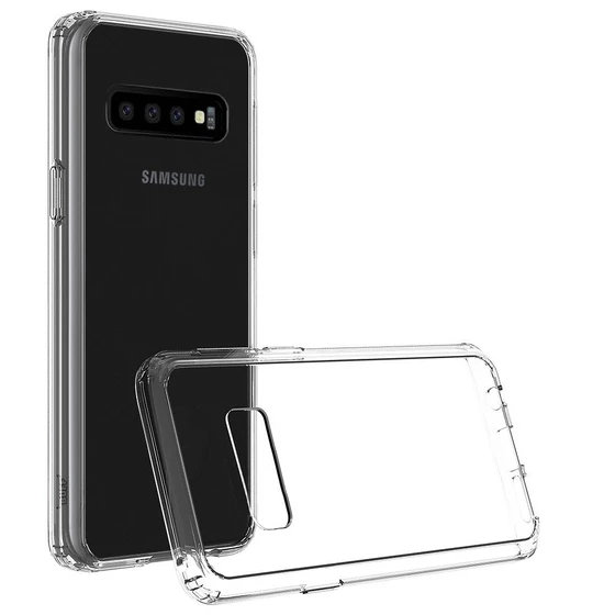 Buff Galaxy S10 ile Uyumlu Air Hybrid Kılıf Crystal Clear - Resim 2