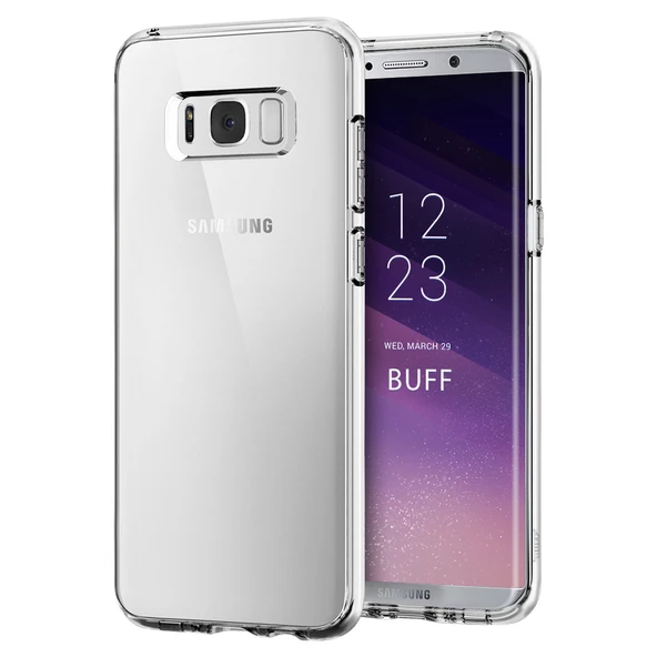 Buff Galaxy S8 Plus ile Uyumlu Air Hybrid Kılıf Crystall Clear