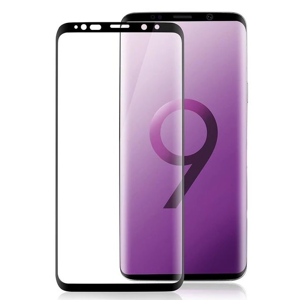 Buff Galaxy S9 Plus ile Uyumlu 5D ile Uyumlu Glass Ekran Koruyucu