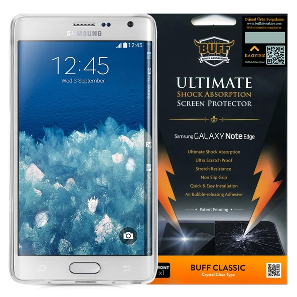 Buff Galaxy Note Edge ile Uyumlu Darbe Emici Film - 1
