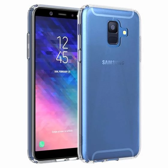 Buff Galaxy A6 2018 ile Uyumlu Air Hybrid Kılıf Crystal Clear ürün görseli 1