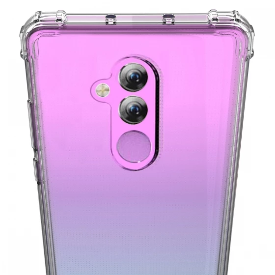 Blogy Mate 20 Lite ile Uyumlu Crystal Fit Kılıf Crystal Clear - 3